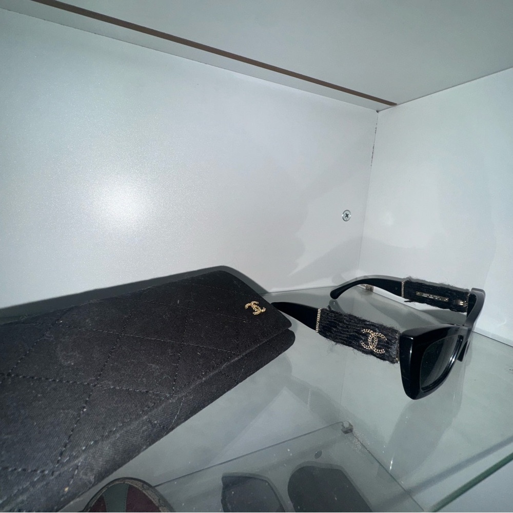 Chanel Black Sunglasses with Case